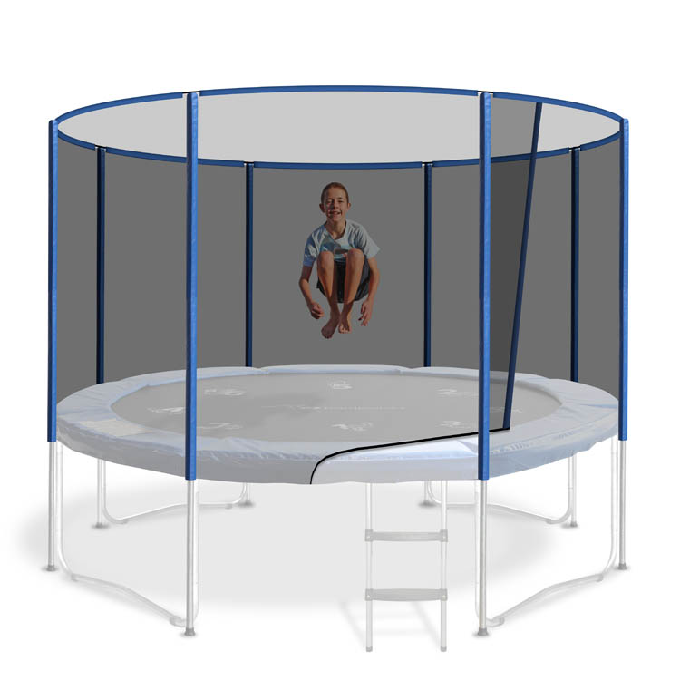 10ft Safety Nets - Safety Nets For Trampolines - 8 Pole Safety Net