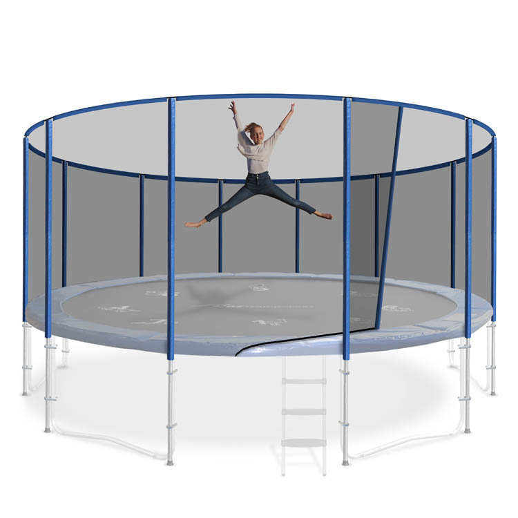 15ft Safety Nets - Safety Nets For Trampolines - 12 Pole Safety Net