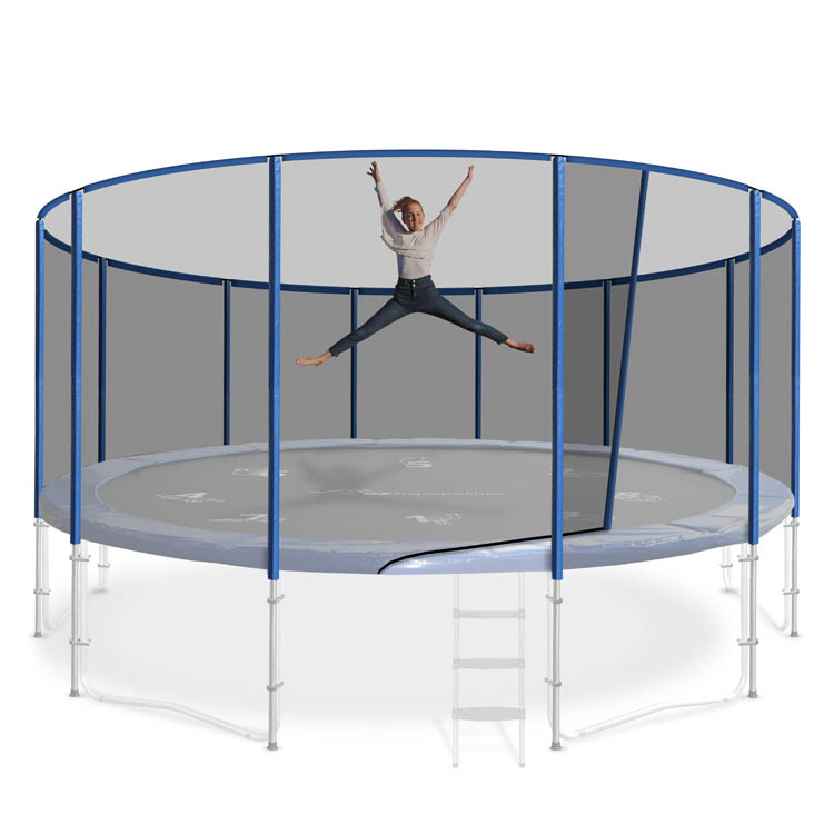 16ft Safety Nets - Safety Nets For Trampolines - 12 Pole Safety Net