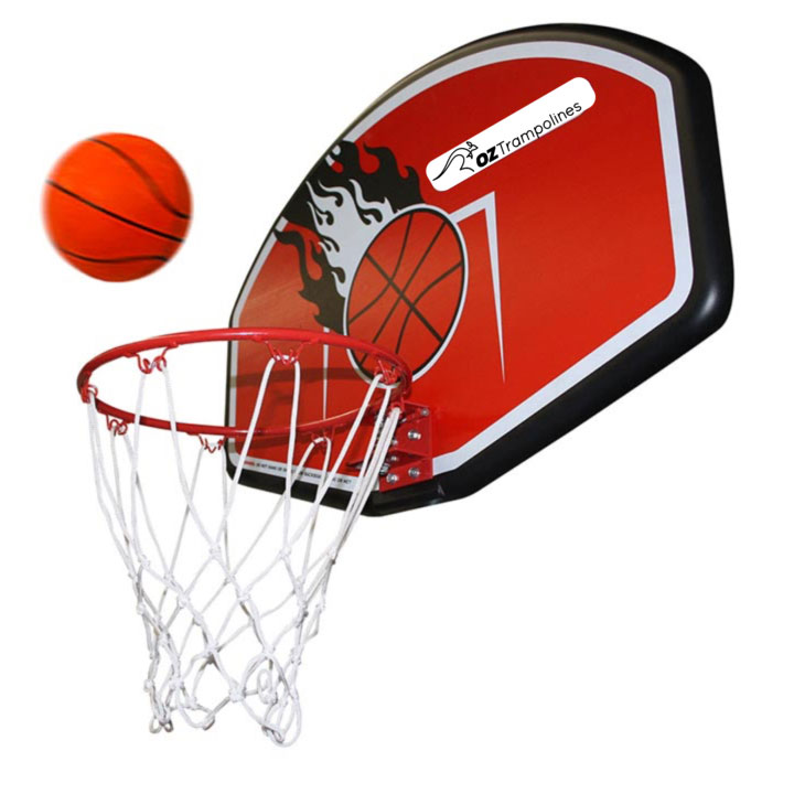 trampoline basketball hoop