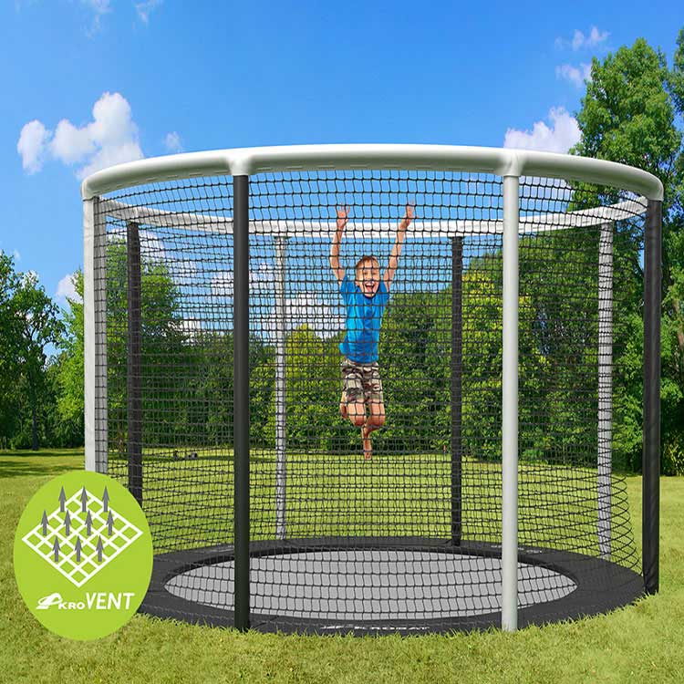 12ft  In-Ground Commercial Trampoline with Enclosure